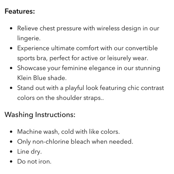 NWT UCA Wireless T-shirt Convertible Straps Sports Bra - Picture 4 of 14